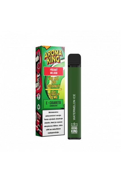 Aroma King jednorazova e cigareta watermelon cosmic 700 potahnuti min