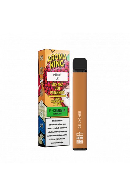 Aroma King jednorazova e cigareta lychee cosmic 700 potahnuti min