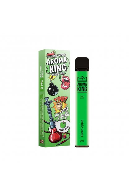 jednorazova e cigareta aroma king green apple hookah