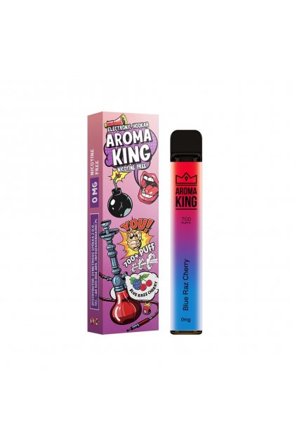 jednorazova e cigareta aroma king blue razz cherry hookah