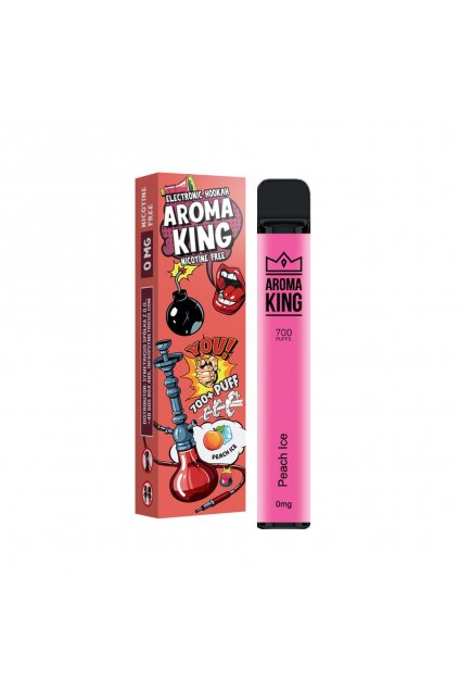 aroma king e cigareta bez nikotinu peach ice