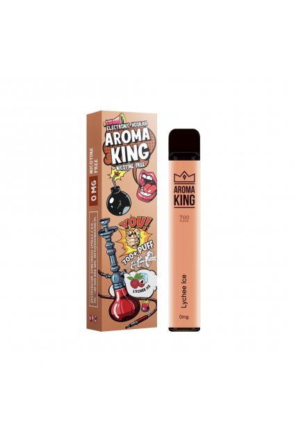 Aroma King lychee ice hookah e cigareta bez nikotinu