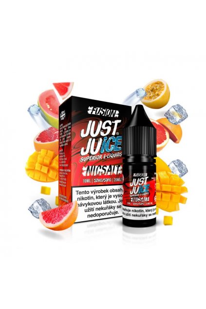 E liquid Just Juice Salt 20 mg Fusion Mango Blood orange on ice min