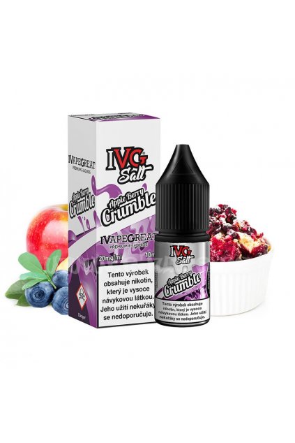 e liquid ivg salt apple berry crumble