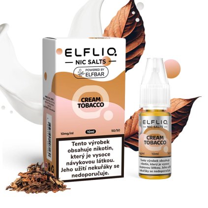 Elfliq e liquid Cream Tobacco