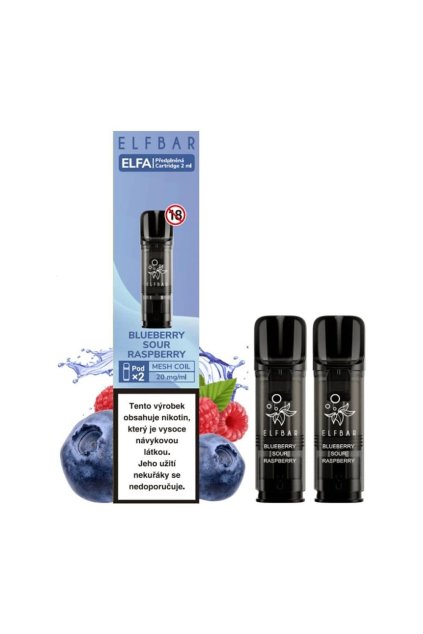 Elf Bar ELFA Pod Blueberry Sour Raspberry predplnene pody min
