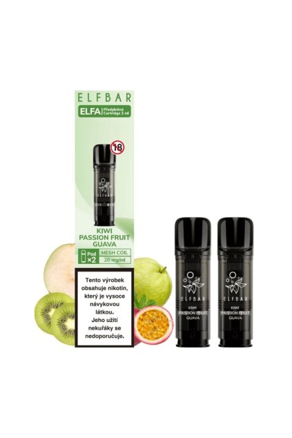Elf Bar ELFA Pod Kiwi Passionfruit Guava predplnene pody min