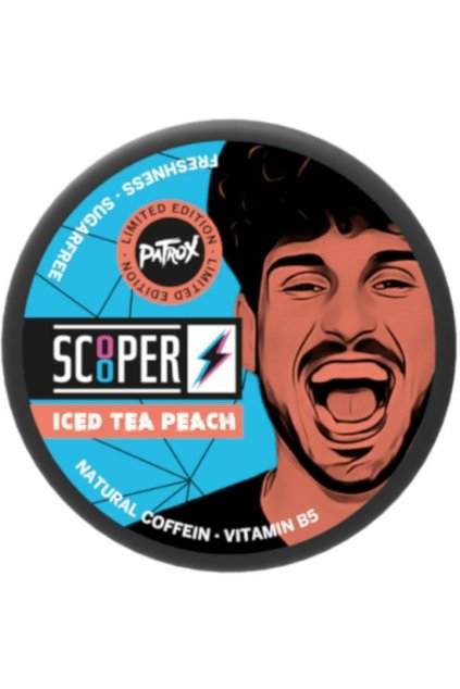 scooper ice tea peach energy sacky