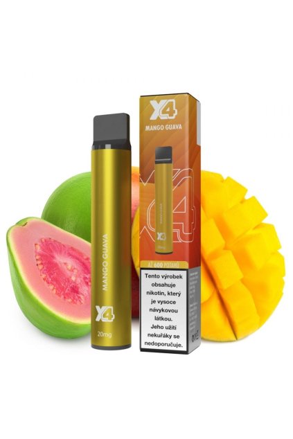 x4 bar mango guava jednorazova e cigareta min