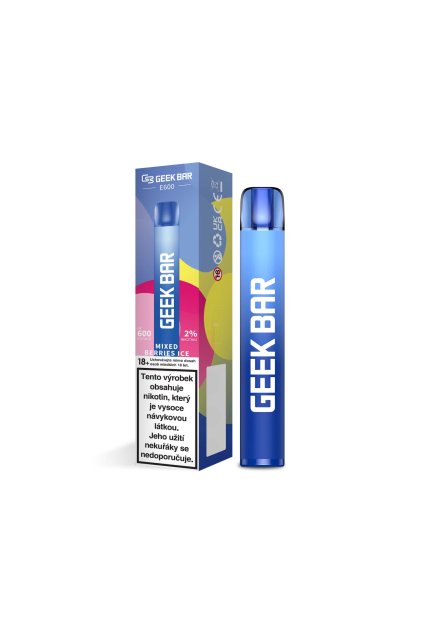 Geek Bar E600 mixed berries ice jednorazova e cigareta