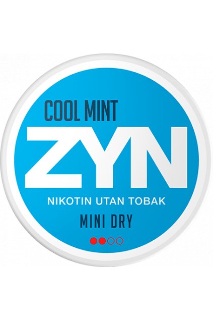 zyn cool mint mini dry nikotinove sacky