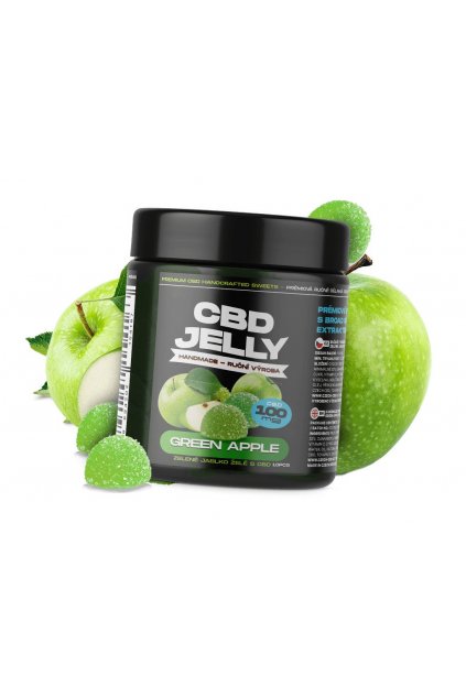 CBD jelly zelene jablko 10mg min