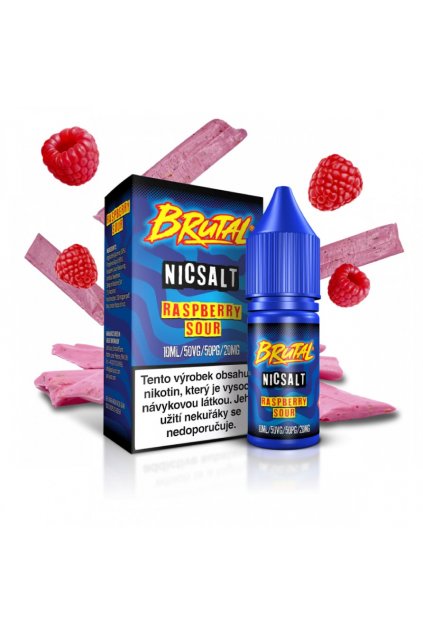 Just Juice Brutal Raspberry Sour nicsalt e liquid min