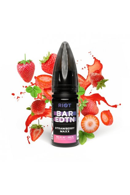 riot bar salt e liquid strawberry maxx min