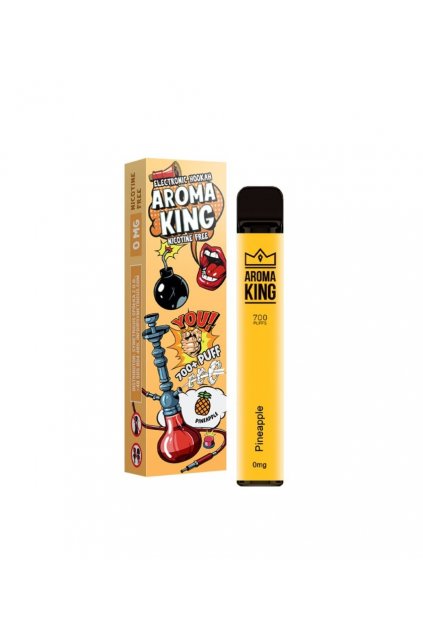 Aroma King Pineapple Hookah jednorazova e cigareta bez nikotinu min