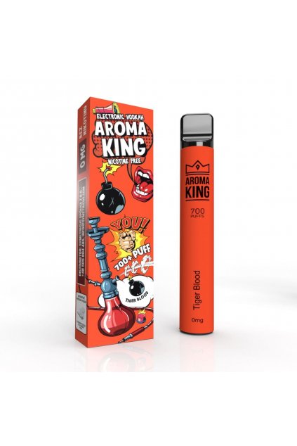 Aroma King Tiger Blood Hookah jednorazova e cigareta bez nikotinu min