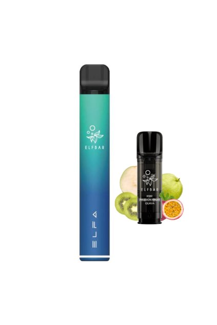 Elf Bar Elfa pod Starter kit Aurora Blue + Kiwi Passion Fruit Guava