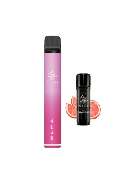 Elf Bar Elfa pod Starter kit Aurora Pink + Pink Lemonade min