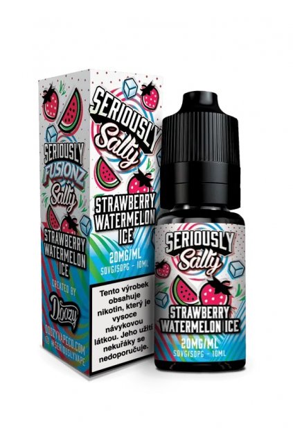 E liquid Doozy Seriously Salty Strawberry Watermelon Ice min