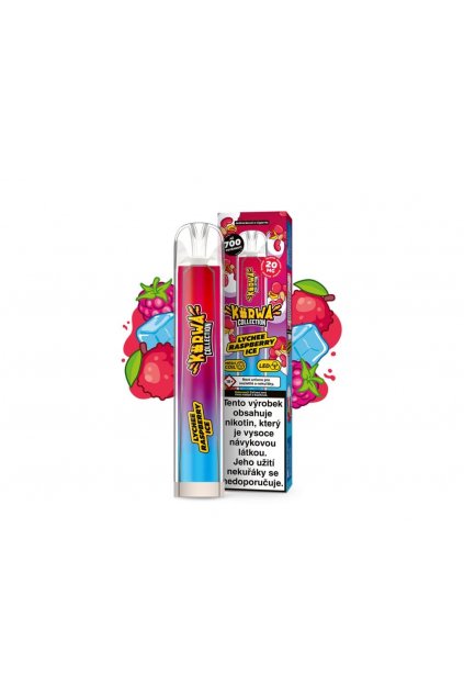 Kurwa Collection Lychee Raspberry Ice Jednorazova e cigareta min