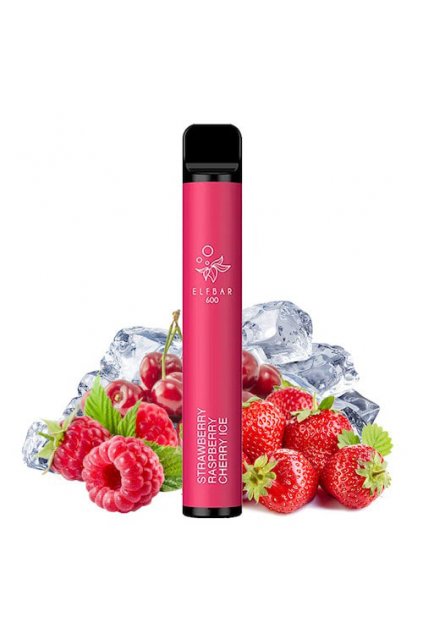 Elf bar strawberry raspberry cherry ice e cigareta