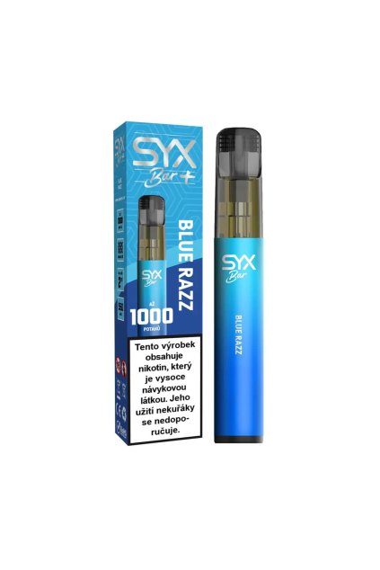 Syx Bar+ Blue Razz jednorazova e cigareta min
