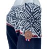 Norský merino svetr Elegant navy 06