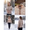 Dámský merino svetr na zip s norským vzorem – RoseCamel 05