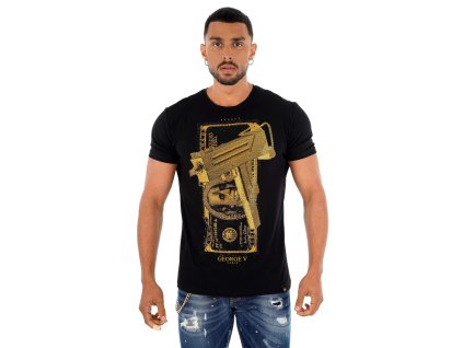 Tričko George V, černé (Velikost 3XL)