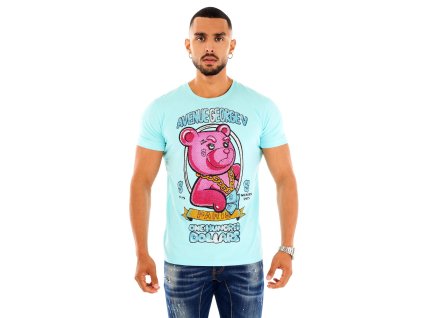 Tričko George V, světle modré (Velikost 3XL)
