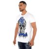 Tričko George V, bílé, velikosti S-3XL, 95% bavlna & 5% lykra, GV2224-2224WHITESAX-3XL, 60-73