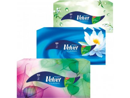 Velvet Classic papírové kapesníčky 2-vrstvé 100 ks