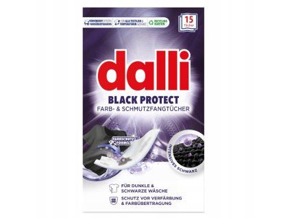 Dalli Black Protect ubrousky pro tmavé prádlo, 15 ks