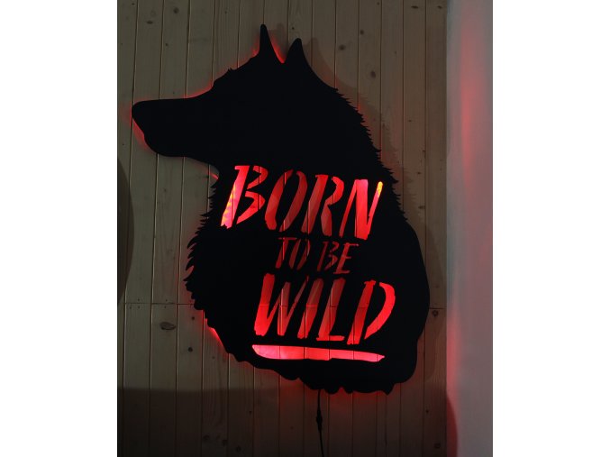 Born to be wild - dekoratívny obraz s podsvietením - veľkosť A0(cca 84 x 119cm)