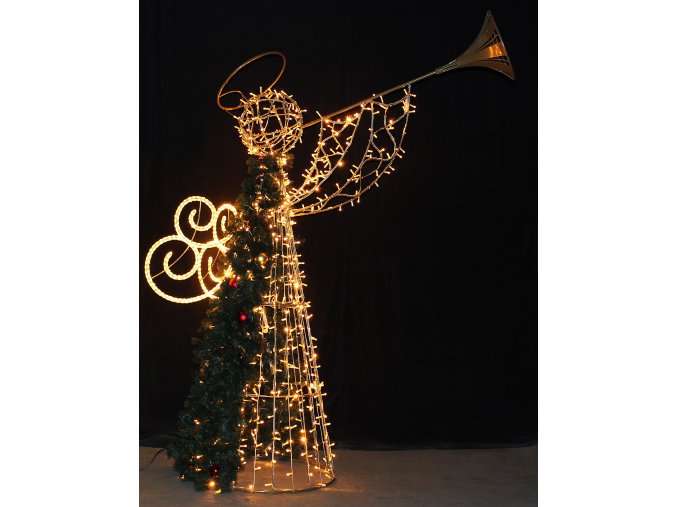Semi angel with trumpet 2,8m