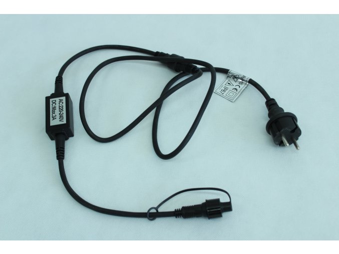 230V koncovka s adaptérom pre 230V svetlá