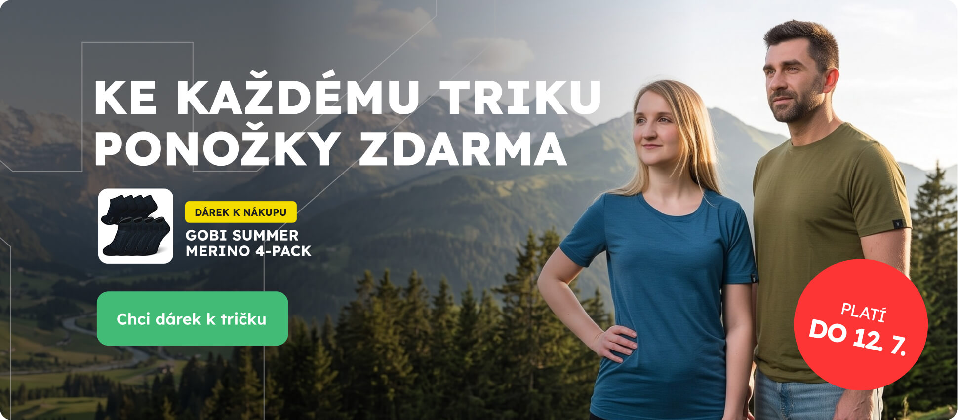 Akce triko + ponožky zdarma