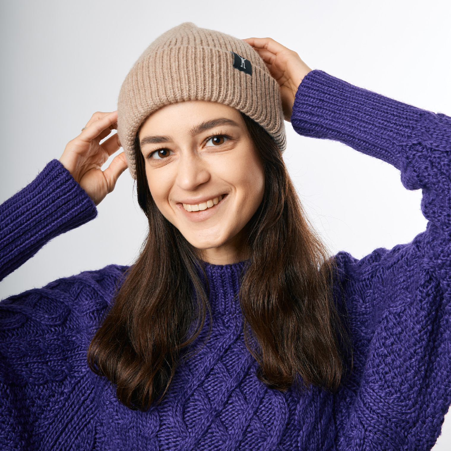 Beanie Merino 1:1 Barva: Béžová