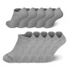 Evy 4+1  Tmavě šedé Sportovní  Bavlněné Podkotníkové Ponožky (sada)