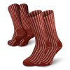 Perun merino 2-pack  Červené Turistické/Domácí  Merino Ponožky
