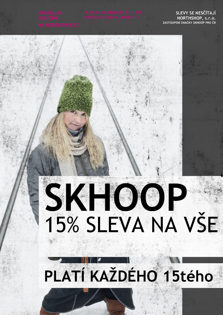 sleva 15% na vše každého 15tého