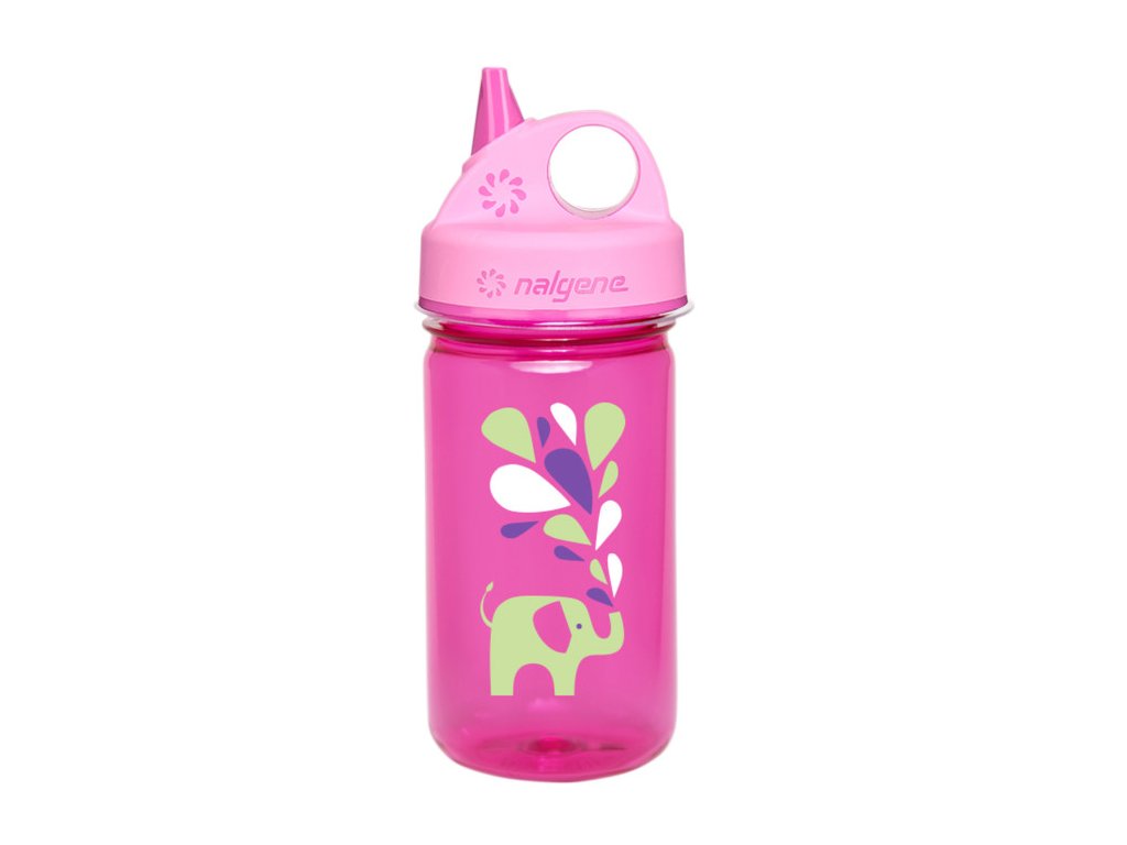 dětská láhev grip´n gulp - pink/elephant