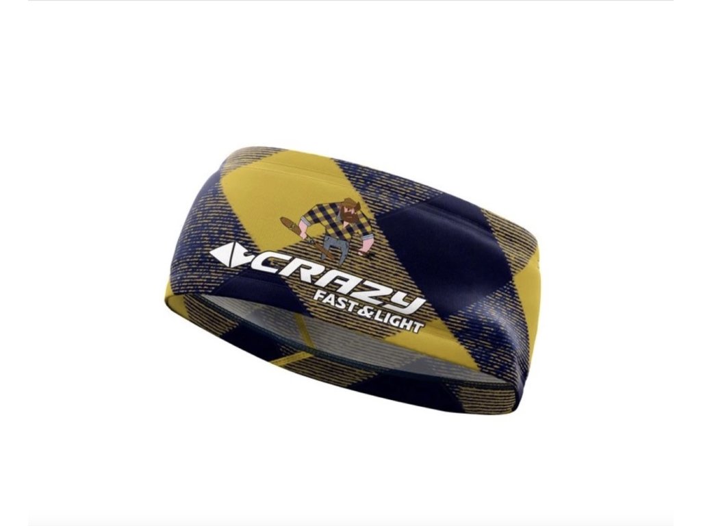 Pánská funkční zimni čelenka Voltage žlutá se zálesákem