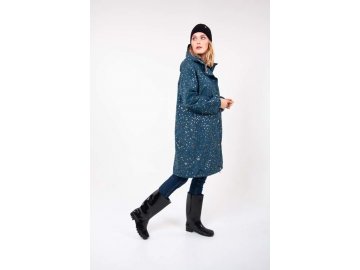 Edith Rainjacket Deep Ocean Gold CONFETTI 3