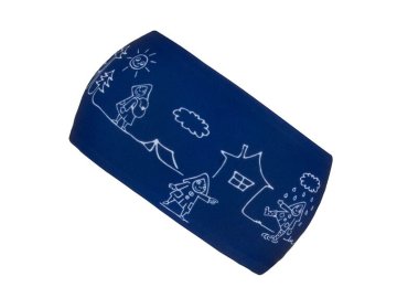 Dětská funkční čelenka Promaledobrodruhy - blue/line
