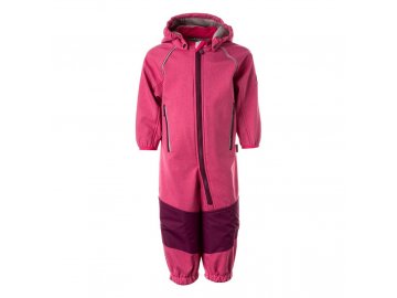 Dětská softshellová kombinéza Huppa Adal 1 fuchsia/ burgundy REFLEX