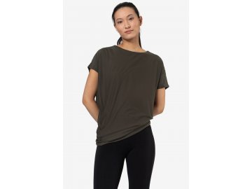 Dámské merino triko Yoga Loose Tee [sn] - Black Ink