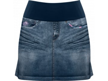 S24045011D 00 X015 SKORT HIDROGEN PRINT LIGHT JEANS