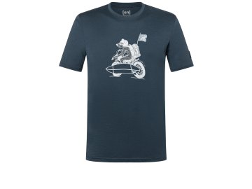 Pánské merino triko Naked Bear Tee [sn] - blueberry