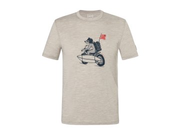 Pánské merino triko Naked Bear Tee [sn] - vintage khaki